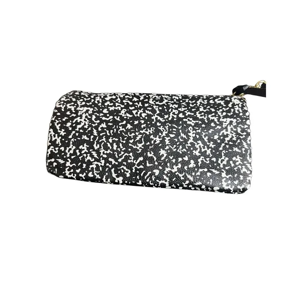 VTG Betsey Johnson Composition Notebook   Wristlet Pouch Satin Rose Lined Print